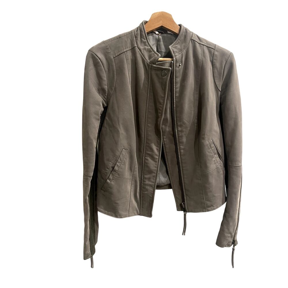 Free People Vegan SuedeMoto Jacket Size 2